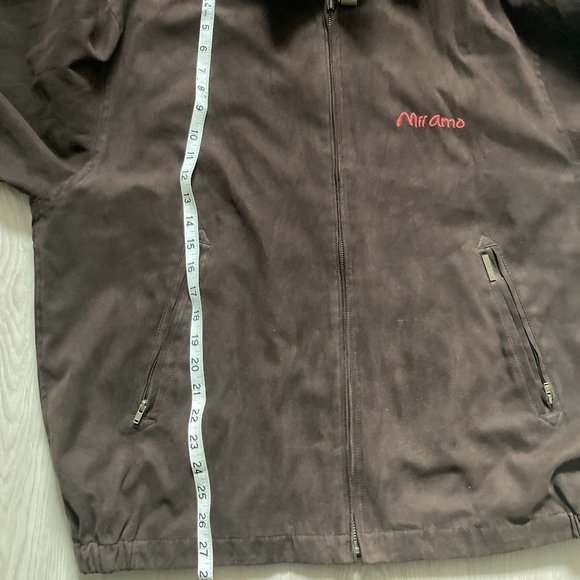 WEATHERPROOF Mens L Micro Suede Bomber JACKET -Mii Amo Spa Sedona -Like new - Picture 6 of 11